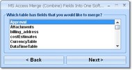 MS Access Merge (Combine) Fields Into One Software screenshot